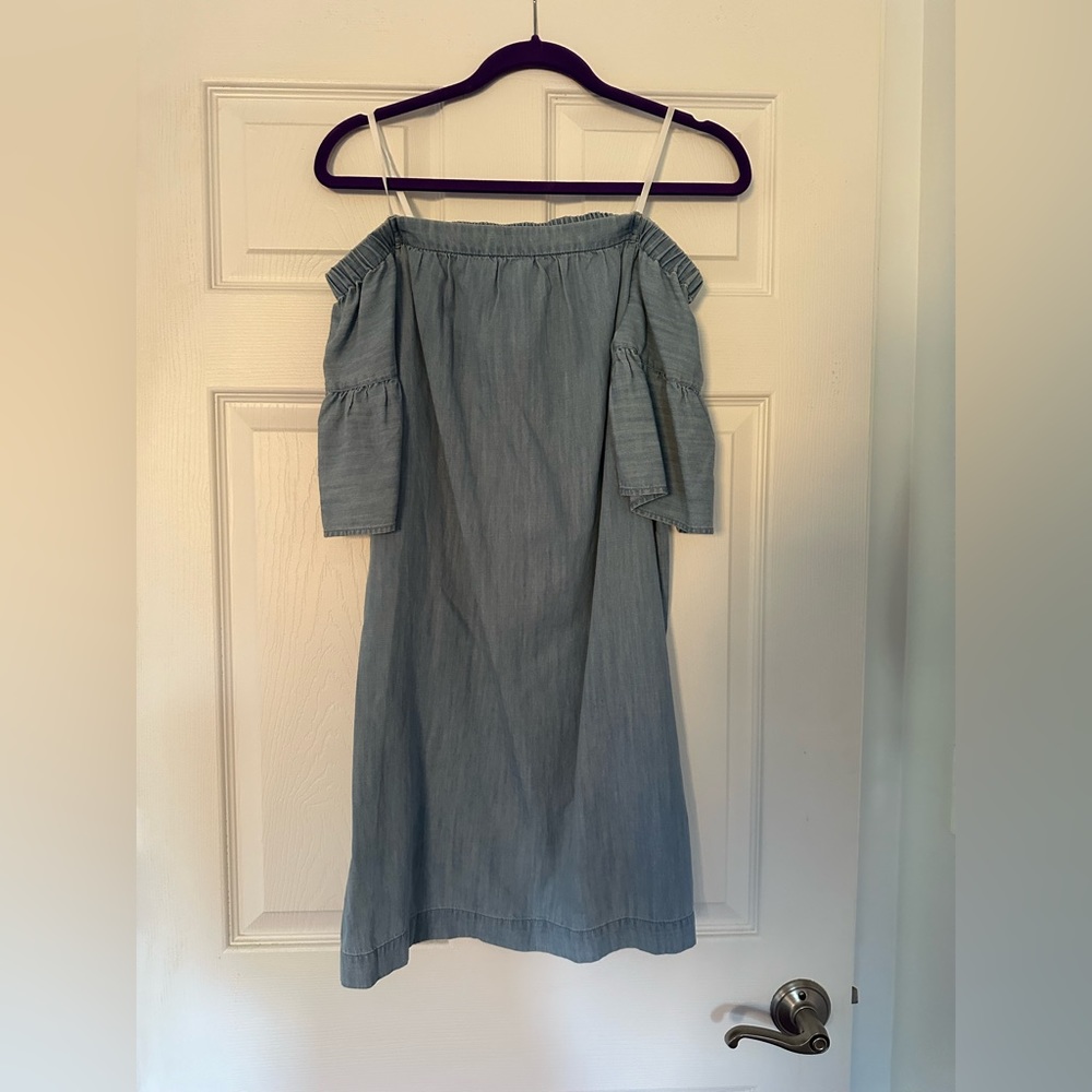 Madewell Denim Off the Shoulder Dress